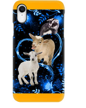 Load image into Gallery viewer, Lovely Phone Case Twinkling Blue Heart Gift For Goat Lovers Phone case
