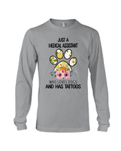 Load image into Gallery viewer, Medical Assistant Loves Dogs And Has Tattoos Gift For Dog Lovers Unisex Long Sleeve
