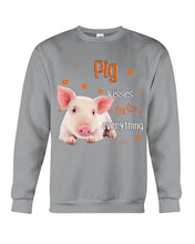 Load image into Gallery viewer, Pig Kisses Fix Everything Gift For Pig Lovers Sweatshirt
