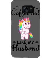 Load image into Gallery viewer, I Like My Coffee Hot Like My Husband Unicorn Gift For Men Phone case
