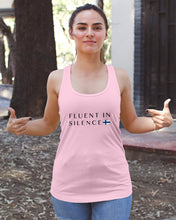 Load image into Gallery viewer, Fluent In Silence Custom Design For Personalized Nation Gift Ladies Flowy Tank
