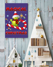 Load image into Gallery viewer, Tennis Players Magical Christmas Snowman Gift For Women Vertical Poster
