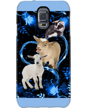 Load image into Gallery viewer, Lovely Phone Case Twinkling Blue Heart Gift For Goat Lovers Phone case
