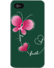 Load image into Gallery viewer, Butterfly Faith Breast Cancer Awareness Meaningful Gift Phone case
