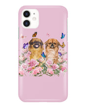 Load image into Gallery viewer, Pekingese With Peonies Gift For Dog Lovers Phone case

