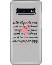 Load image into Gallery viewer, Ballet Words Pink Pattern Gift For Ballet Dancer Phone case
