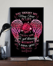 Load image into Gallery viewer, You Taught Me Many Things In Life Custom Name Gift For Son Name Michael Vertical Poster
