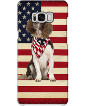 Load image into Gallery viewer, Lovely Phone Case With US Flag Gift For Spaniel Lovers Phone case
