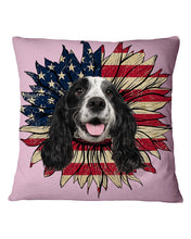 Load image into Gallery viewer, English Cocker Spaniel US Sunflower Gift For Dog Lovers Pillow Cover
