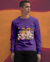 Load image into Gallery viewer, Pekingese With Peonies Gift For Dog Lovers Unisex Long Sleeve
