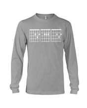 Load image into Gallery viewer, Vintage Funny Guitar Chords Custom Gift For Guitar Lovers Unisex Long Sleeve
