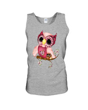 Load image into Gallery viewer, Lovely Tote Bag Owl Perchs On Branch Gift For Owl Lovers Unisex Tank Top

