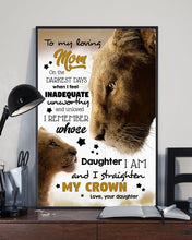 Load image into Gallery viewer, Present For  Mama I Straighten My Crown    Custom Design Vertical Poster

