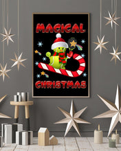 Load image into Gallery viewer, Tennis Players Magical Christmas Snowman Gift For Women Vertical Poster
