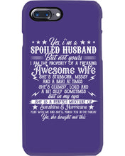 Load image into Gallery viewer, Shes Stubborn Messy And A Brat At Times Black Gift For Husband Phone case
