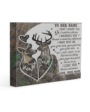 Load image into Gallery viewer, Your First Love Custom Name Gift For Wife Matte Canvas
