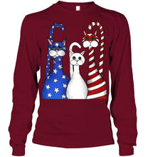 Load image into Gallery viewer, Cat Happy America  Independence's Day Special Custom Design Unisex Long Sleeve
