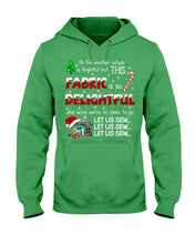 Load image into Gallery viewer, Weather Outside Frightful Sewing Let Us Sew Hoodie

