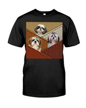 Load image into Gallery viewer, Three Cute Shih Tzu In Bag Gift For Dog Lovers Guys Tee
