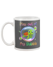Load image into Gallery viewer, Vintage Funny Stay Out Of My Bubble Gift For Turtle Lovers Mug

