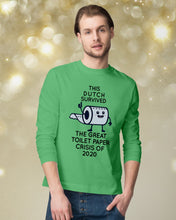 Load image into Gallery viewer, Dutch Survived The Great Toilet Paper Crisis Of 2020 For Personalized Nation Gift Unisex Long Sleeve

