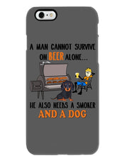 Load image into Gallery viewer, A Man Loves Beer And Dachshund Gift For Dog Lovers Phone case

