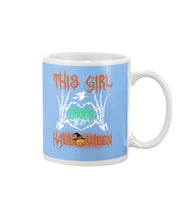 Load image into Gallery viewer, This Girl Loves Halloween Gift For Girls Mug
