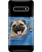Load image into Gallery viewer, baby Pug In Denim Pocket Gift For Dog Lovers Phone case
