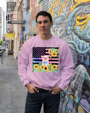 Load image into Gallery viewer, Pig America Flag Sunflower Special Custom Design Sweatshirt
