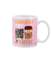 Load image into Gallery viewer, Librarian Powered By Coffee  Custom Design For Book Lovers Mug
