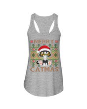 Load image into Gallery viewer, Merry Catmas Cute Funny Gifts Ladies Flowy Tank
