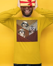 Load image into Gallery viewer, Three Cute Shih Tzu In Bag Gift For Dog Lovers Unisex Long Sleeve
