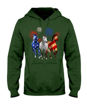 Load image into Gallery viewer, Lovely Phone Case Horse Freedom Firework Gift For Horse Lovers Hoodie
