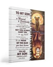 Load image into Gallery viewer, To Be Proud Of The Man You Have Become Mom Gift For Son Matte Canvas
