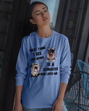 Load image into Gallery viewer, I See Every Morning Is A Schnauzer Who Loves Me Unisex Long Sleeve
