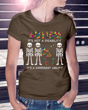 Load image into Gallery viewer, Autism It's A Different Ability Gift For Autism People Ladies Tee
