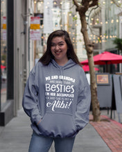 Load image into Gallery viewer, Me And Grandma Are More Than Besties Custom Gift For Family Hoodie
