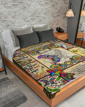 Load image into Gallery viewer, Butterflies Gift For February Girl God Says You Are Unique Sherpa Blanket
