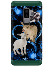 Load image into Gallery viewer, Lovely Phone Case Twinkling Blue Heart Gift For Goat Lovers Phone case
