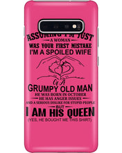Load image into Gallery viewer, A Spoiled Wife Of An October Grumpy Old Man Birthday Meaningful Gift Phone case
