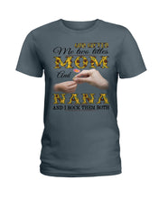 Load image into Gallery viewer, God Gifted Me Two Titles Mom And Nana And I Rock Them Both Ladies Tee
