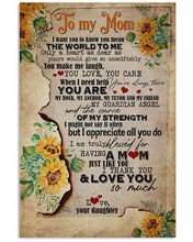 Load image into Gallery viewer, Present For  Mama You Mean The World To Me Custom Design Vertical Poster
