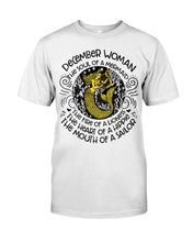Load image into Gallery viewer, December Woman The Soul Of A Mermaid Birthday Meaningful Gift For Women Guys Tee
