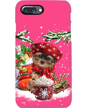 Load image into Gallery viewer, Yorkshire Terrier Loves Drinking Hot Latte Gift For Dog Lovers Phone case
