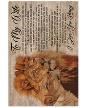 Load image into Gallery viewer, Gift For Honey  Custom Design Thank You For Always Being By My Side Vertical Poster
