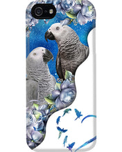 Load image into Gallery viewer, Magical Gray Couple African Parrot Gift For Bird Lovers Phone case
