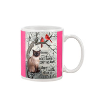 Load image into Gallery viewer, Siamese Cat Red Cardinals Those We Love Mug
