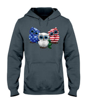 Load image into Gallery viewer, Lovely Phone Case Three Owl With US Flag Gift For Owl Lovers Hoodie
