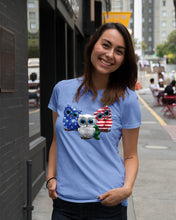 Load image into Gallery viewer, Lovely Phone Case Three Owl With US Flag Gift For Owl Lovers Ladies Tee
