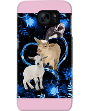 Load image into Gallery viewer, Lovely Phone Case Twinkling Blue Heart Gift For Goat Lovers Phone case
